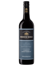  Hidden Ridge Coonawarra<br>Cabernet Shiraz... 750ML Hidden Ridge Cabernet Shiraz Merlot displays aromas of plum, dark cherry and raspberry. These dark berry fruit flavours surround the palate with subtle oak notes and leave a long, generous finish.