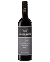  Hidden Ridge Coonawarra<br>Shiraz  750ML Hidden Ridge Shiraz displays lifted red berry aromas with hints of cedar and mocha notes. These flavours surround the palate with a subtle chocolate mint flavour, toasty oak notes and firm tannins to a long finish.