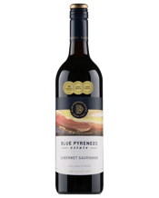 Blue Pyrenees Cabernet<br>Sauvignon 750ML A fine Cabernet from the Pyrenees region, Blue Pyrenees Cabernet Sauvignon show rich varietal flavours of blackcurrant and cedar with the distinctive minty regional notes in the background.