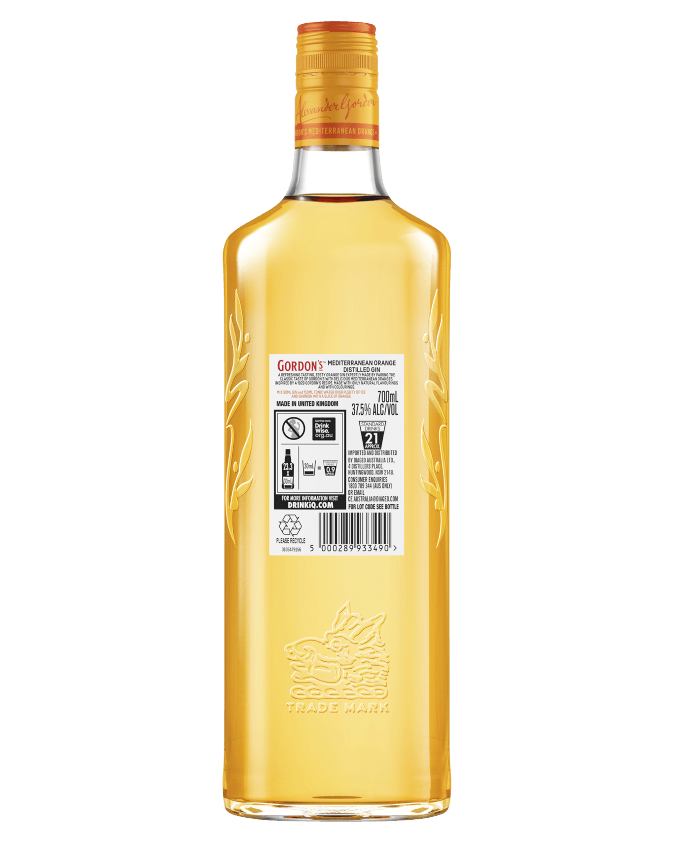 Buy Gordon's Mediterranean Orange Gin Online (Lowest Price Guarantee