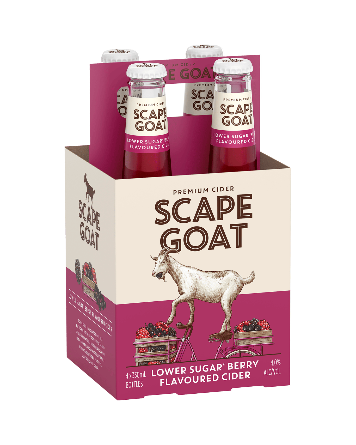 Buy Scape Goat Berry Low Sugar Cider 330ml Online (Lowest Price