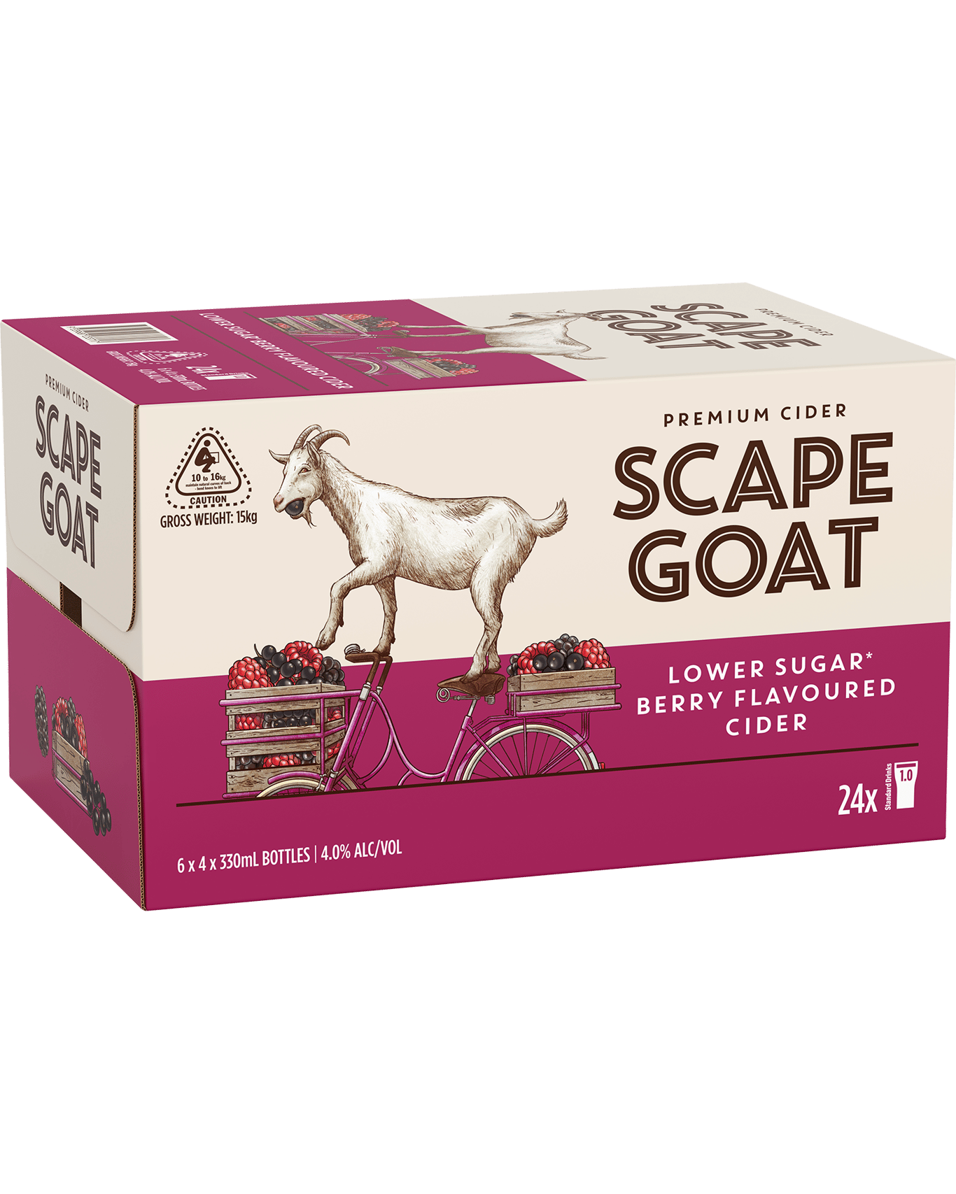 Buy Scape Goat Berry Low Sugar Cider 330ml Online (Lowest Price