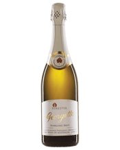  Forester Estate Georgette<br>Sparkling  750ML Light and delicate with a tight, fine line of acidity, leading to a long focused palate with a creamy texture. Rich autolysis characters of brioche and nougat lead the way with hints of citrus, almond, fennel and hay. This refreshing wine has a long, dry, crisp finish.