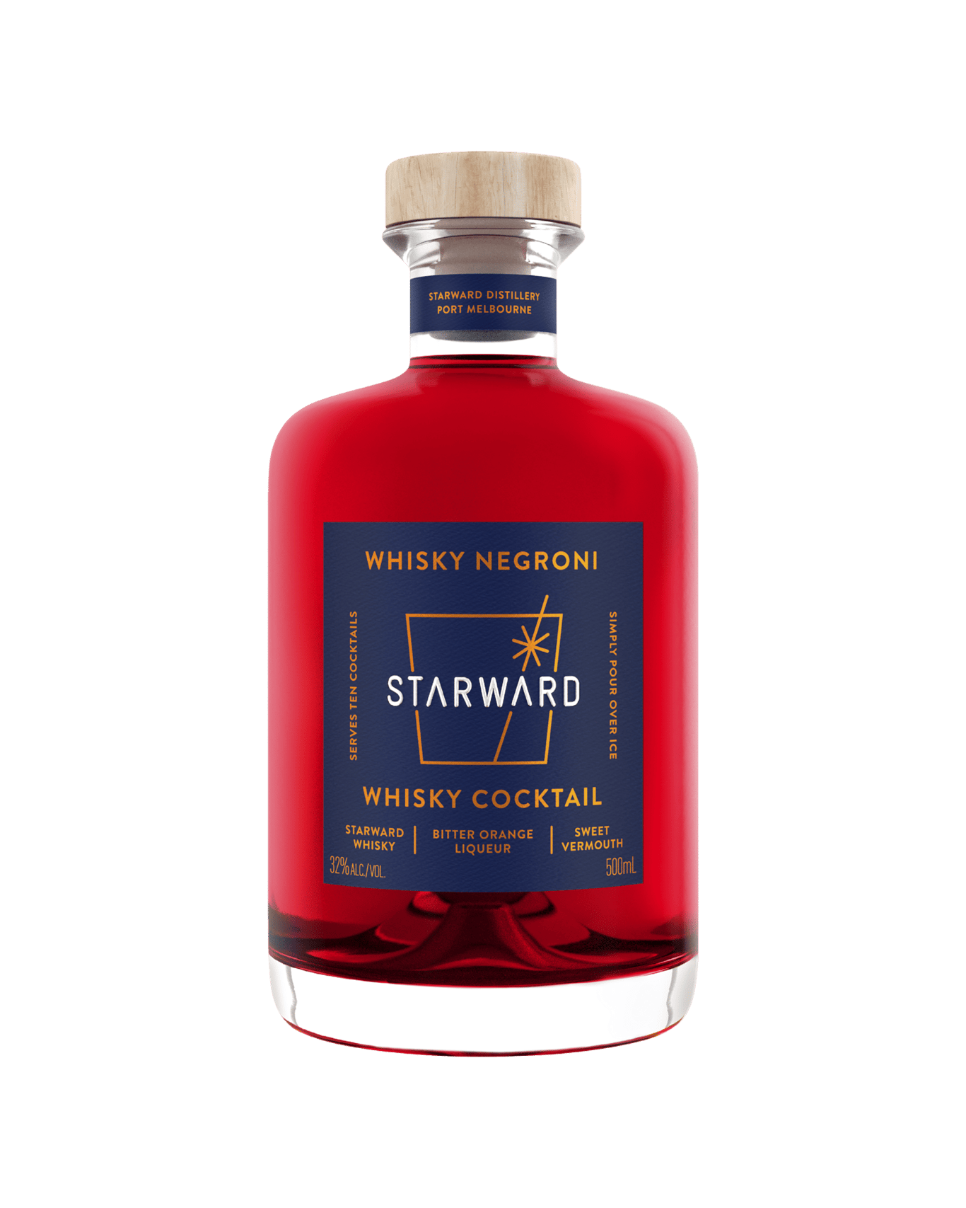 The Starward Whisky Negroni is a cocktail ready to go