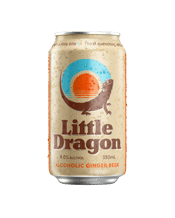  Little Dragon Alcoholic<br>Ginger Beer Can... 7920ML Little Dragon is a refreshing Aussie take on alcoholic ginger beer. Gluten-free, made with natural ginger and a 4 percent bite, this well natured little sidekick is perfect for kicking back or spicing it up.