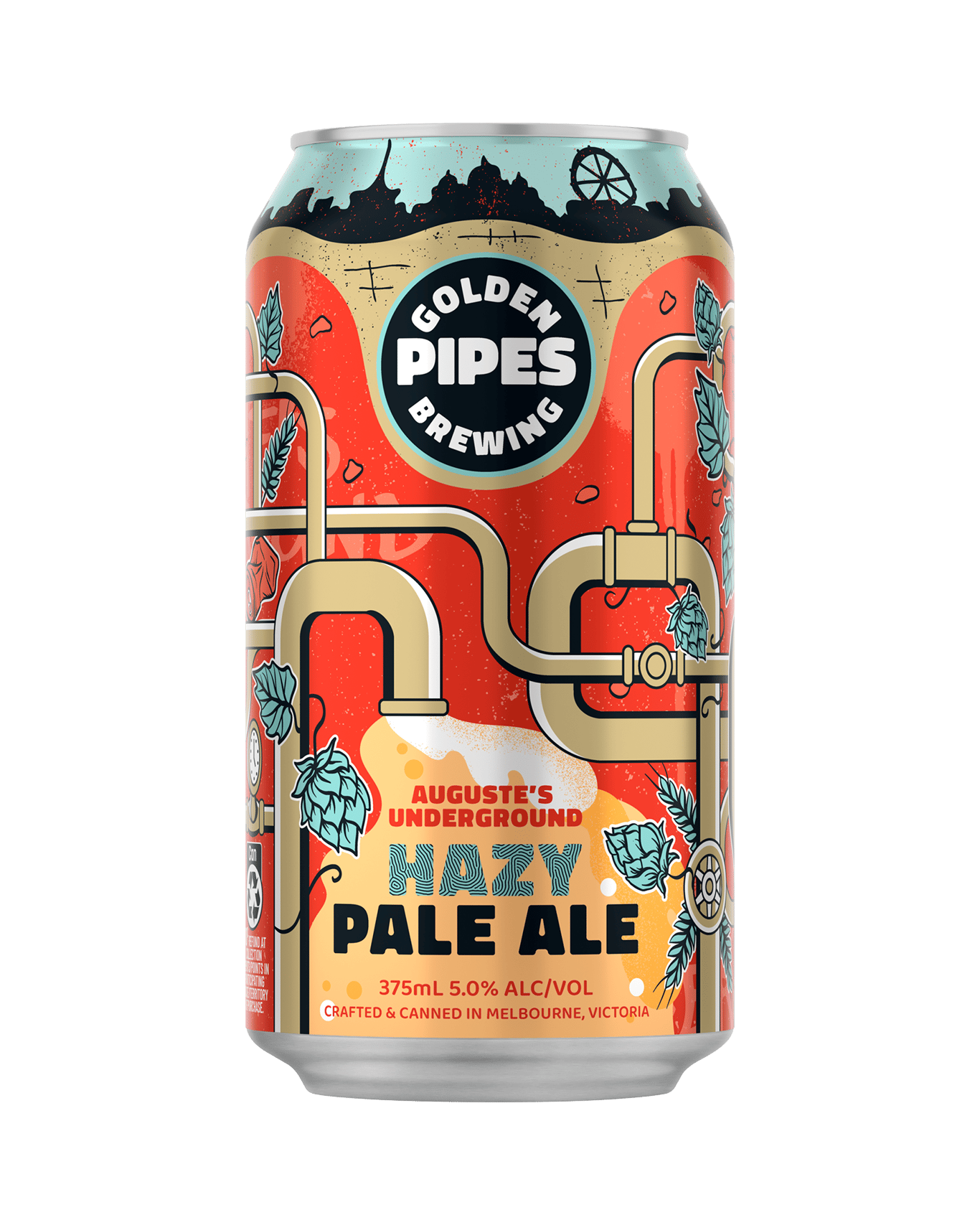 Buy Golden Pipes Hazy Pale Ale Cans 375ml Online (Lowest Price