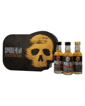  Smokehead Islay Single Malt<br>Whisky 3x50ml... 50mL This Pack Features: Smokehead Single Malt Whisky 50ml - Single Malt x 1 Smokehead Single Malt Whisky 50ml - Rum Rebel&nbsp;x 1 Smokehead Single Malt Whisky 50ml - High Voltage&nbsp;x 1
