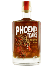  Phoenix Tears Spiced Rum<br>500ml  500mL A mythical alcoholic manifestation of this ancient beast and all of its legendary powers. We've the mixed their tears into a premium Caribbean Rum Just give the bottle a shake and lose yourself as the shimmering golden embers.