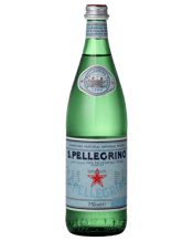 S.pellegrino Sparkling<br>Natural Mineral... 750ML For those that enjoy the finer things in life, San Pellegrino is the only choice when it comes to sparkling mineral water. Unsurpassed quality can be enjoyed in every bottle of Italy's iconic mineral water, with its tingling freshness, fine bubbles and subtle mineral aromas. First bottled in 1899, San Pellegrino flows from the thermal spring in the foothills of the Italian Alps in the town San Pellegrino.