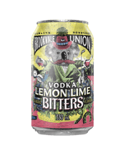 Brookvale Union Lemon Lime &<br>Bitters Cans 330ml... 330ML Classic yet classy, easy but fresh, breezy but smooth, bitter but sweet - just great tasting Vodka Lemon Lime Bitters!