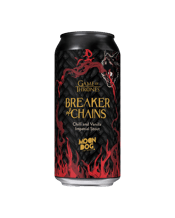  Moon Dog Game Of Thrones<br>Breaker Of Chains... 440mL This Imperial Stout is big and rich but extremely drinkable! A slow burning heat comes through which we’ve balanced with subtle hints of vanilla and a dark chocolate finish!