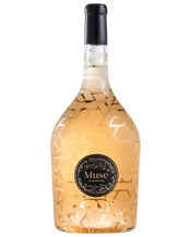  Miraval Provence Muse Magnum<br>1.5l  1.5L Muse by Mirival reflects the ultimate expression of Provence rosé. The oldest Grenache & Rolle vines are selected for their ability to produce concentrated and complex wines, then aged in a mix of concentre tanks and small oak barrels. The wine is only released in the uniquely handcrafted and magnum format bottle.