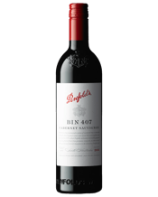  Penfolds Or Bin 407 Cabernet<br>Sauvingnon 2018  750ML <br />Bin 407 is a vibrant, elegantly structured Cabernet Sauvignon with dark fruit, mocha and chocolate notes. Medium-bodied with fine, rounded tannins, it delivers varietal clarity and approachable richness. Perfectly cellared, it’s drinking beautifully right now while offering depth and sophistication.