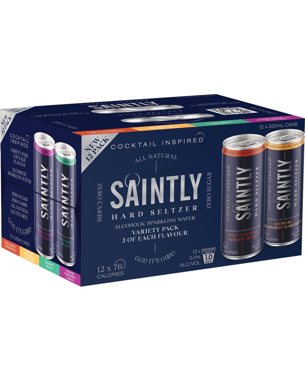 Buy Saintly Hard Seltzer Cocktail Pack 12x250ml Online (Lowest Price