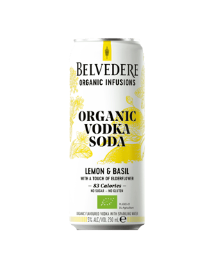 BELVEDERE ORGANIC INFUSIONS LEMON & BASIL WITH A TOUCH OF ELDERFLOWER -  Vodka - Spirits