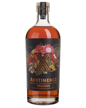  Abstinence Epilogue X 750ml  750ML A blend of peated, smoked and dark toasted malt that is meticulously married with a combination of spice botanicals and honeybush. Dark Amber in colour resembling a sipping spirit.&nbsp; With smoke and spice on the nose, the Epilogue X delivers a mouth-coating, full smoke and faintly honied distilled spirit with a lingering warm-spice mouth fee.&nbsp; Sweet notes of honeybusy, caramel annd toasted wood maarries beautifully with spice on the palate, finishing off with a slight burn in the afterta