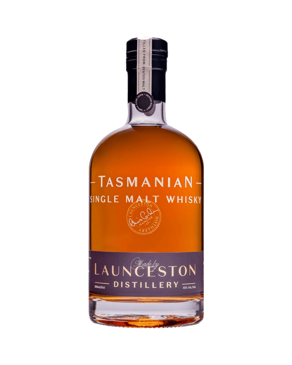 Buy Launceston Distillery Peated Single Malt Whisky 500ml Online