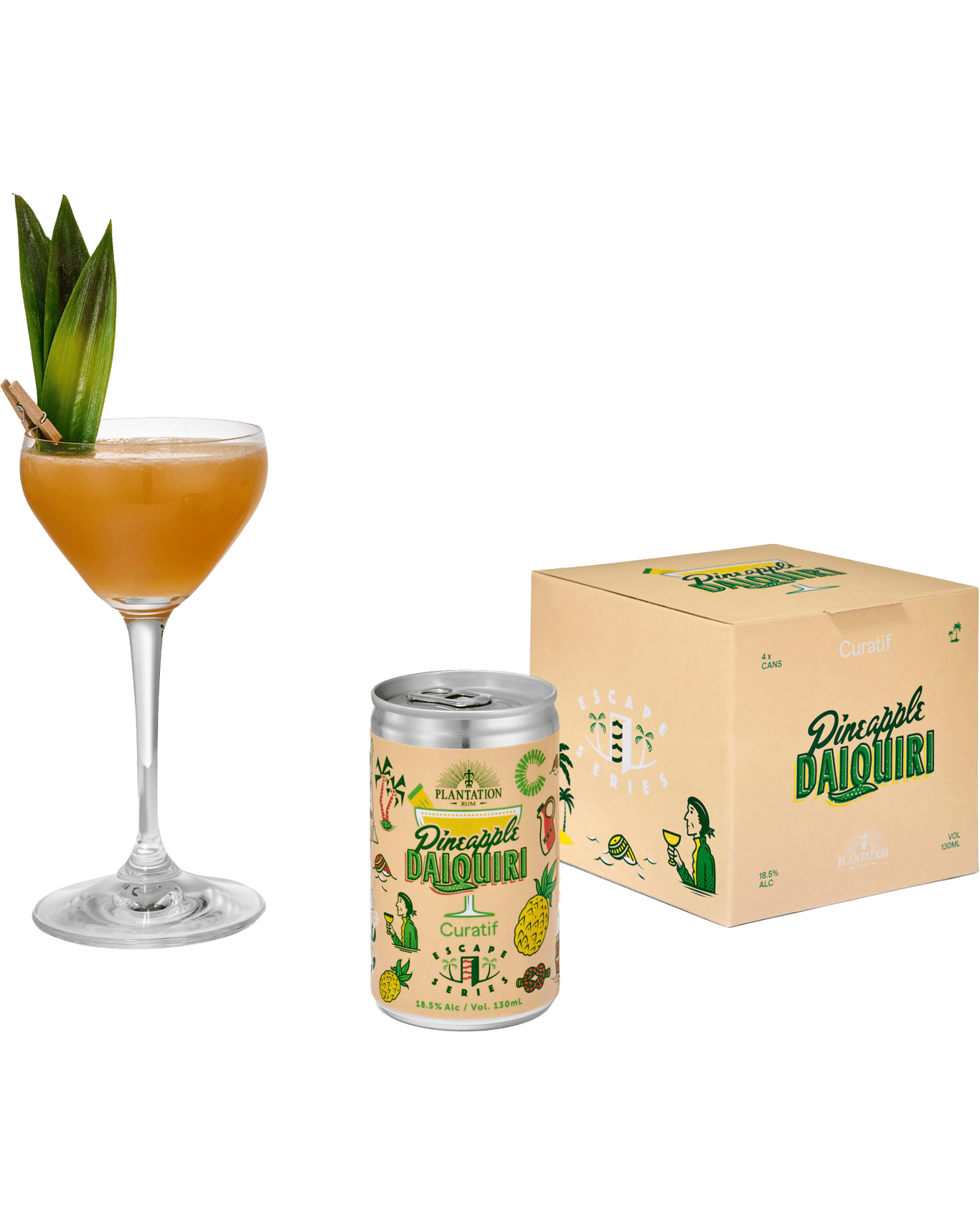Curatif Plantation Stiggins Fancy Pineapple Rum Daquiri Can 130ml
