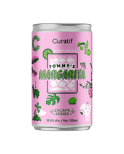  Curatif Tommy's Margarita<br>Cans 130ml  130ML A Tommy's Margarita - for the uninitiated - is different from a classic Margarita. The classic Margarita has a wildly varied anecdotal origin story, and we'll talk about that another day, but the Tommy's Margarita is as clear as ice cold tequila, lime, and agave in a perfectly chilled glass.