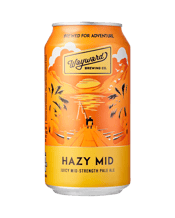  Wayward Brewing Co. Hazy Mid<br>Strength Pale Ale... 375ML An easy drinking hazy pale ale, brewed for those looking for a sessionable mid-strength ABV beer with a seriously juicy hop punch. Light malt and oats are perfectly balanced with tropical hop flavours of Citra, Simcoe and Chinook.
