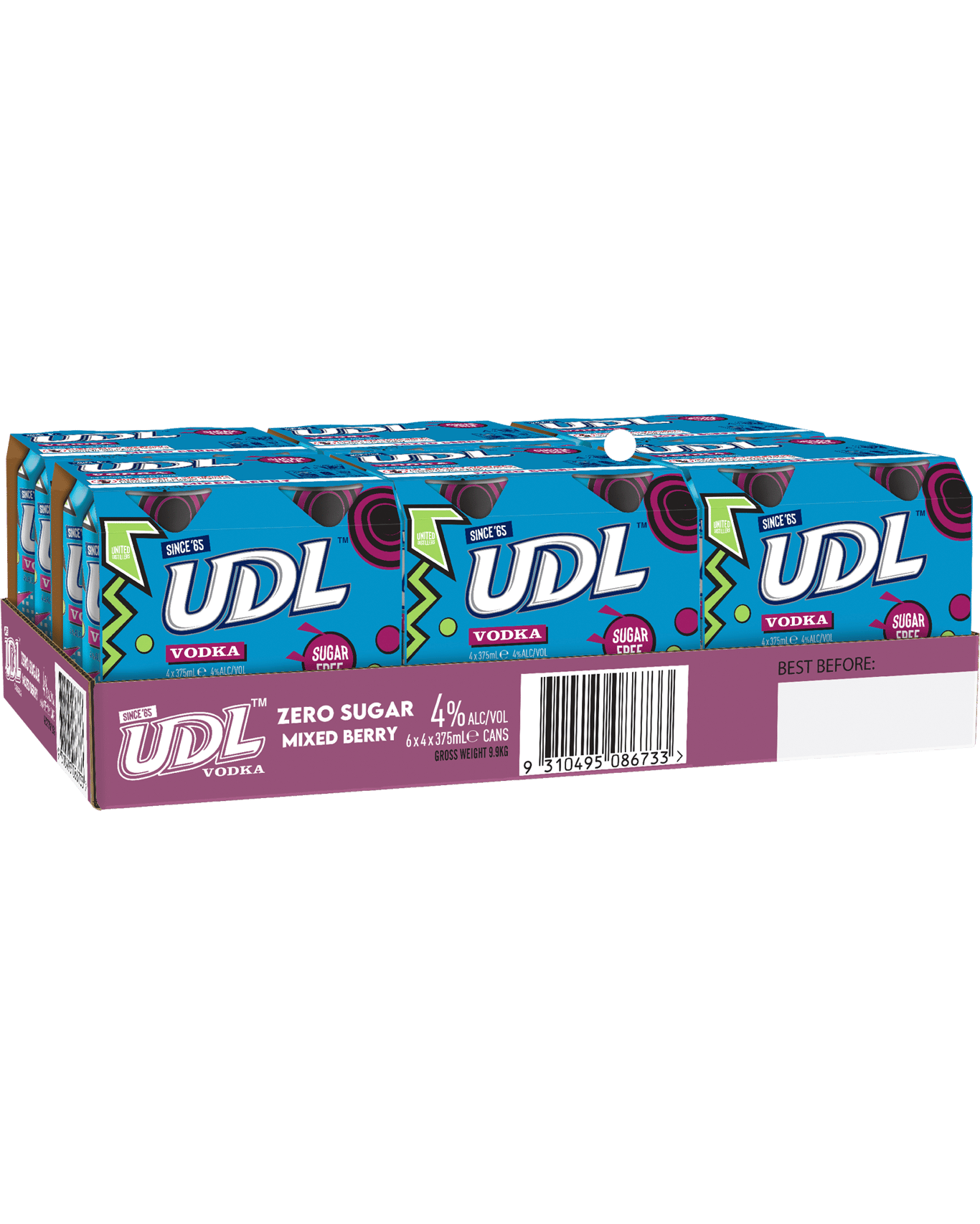 Buy Udl Vodka & Zero Sugar Mixed Berry Cans 375ml Online (Lowest Price