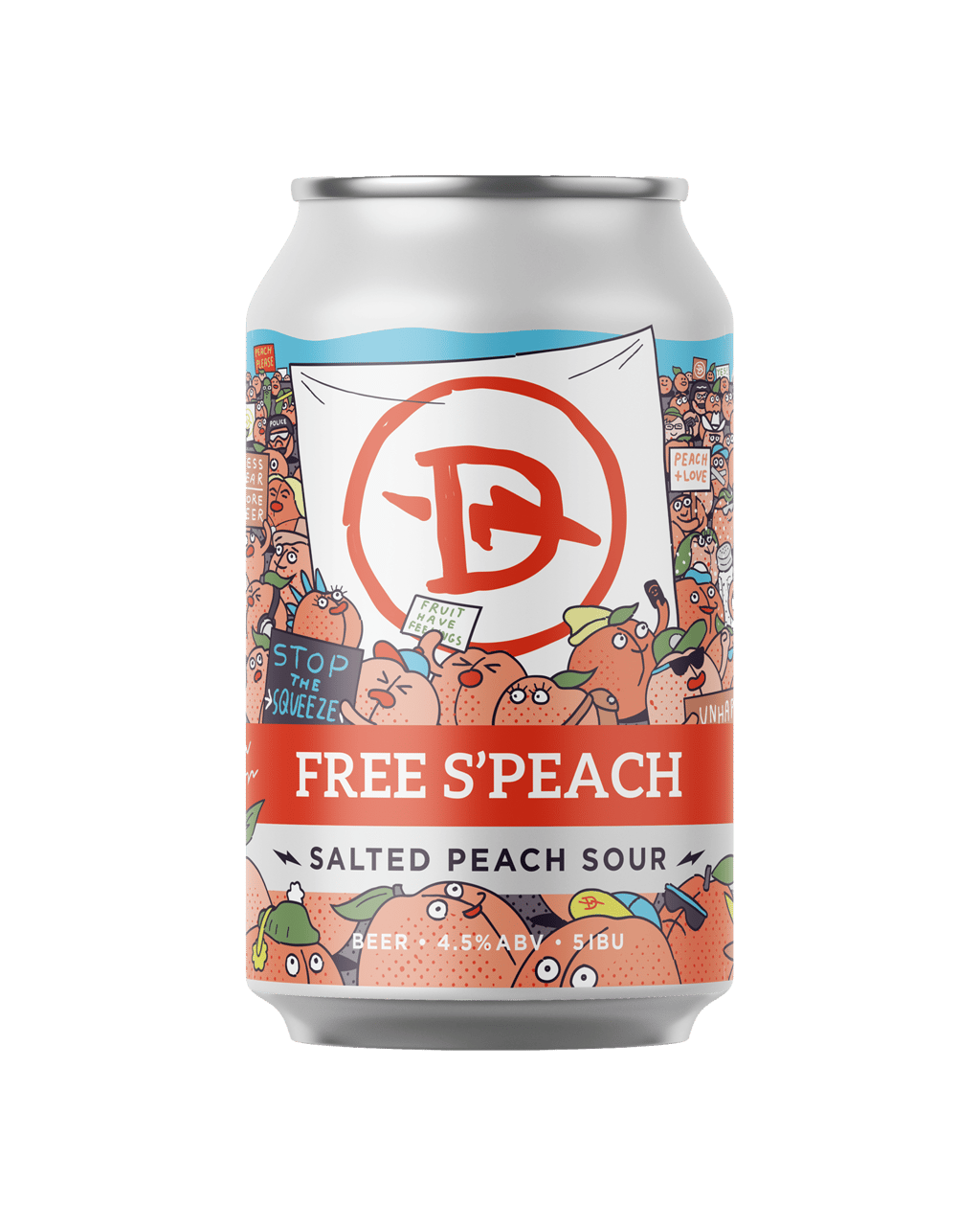 Buy Dainton Brewery Free S'peach Salted Peach Sour Cans 355ml Online ...