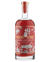  Poor Toms Negroni<br>Australiano  700ML Our Negroni Australiano bottled cocktail is an all-Australian triumvirate of our Sydney Dry Gin, Imbroglio Amaro, and unfiltered Maidenii Sweet Vermouth, ready to serve over ice with an orange slice.<br><br /><br><br />&nbsp;<br><br /><br><br />A dazzling hodgepodge of 45 fruits, herbs, tinctures, and distillates, Negroni Australiano is a bittersweet communion of four kinds of citrus, native river mint, and lemon-scented gum; harmonising with earthy beetroot and jolting wormwood.