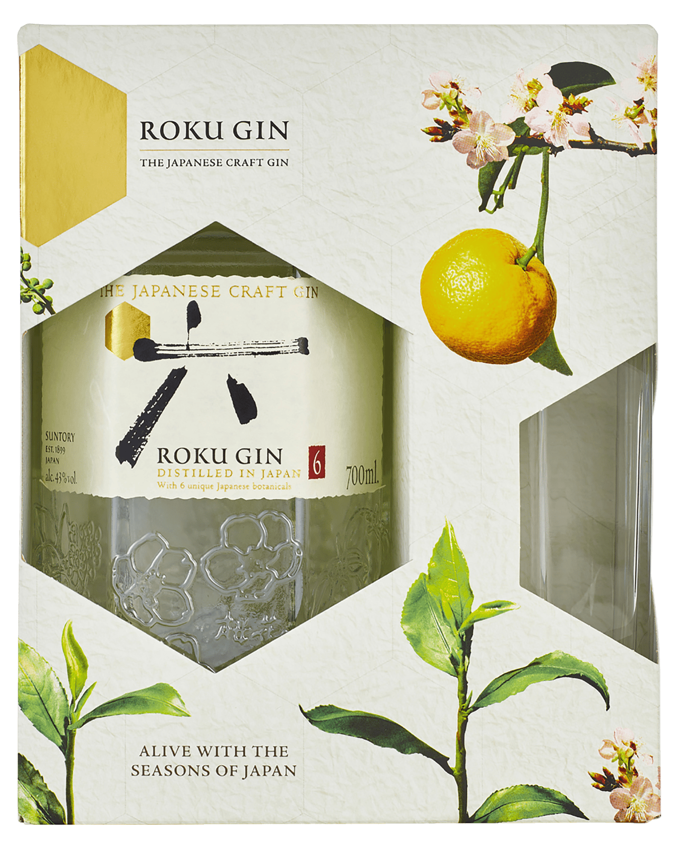 Buy Roku Japanese Craft Gin Gift Pack 700ml Online (Lowest Price