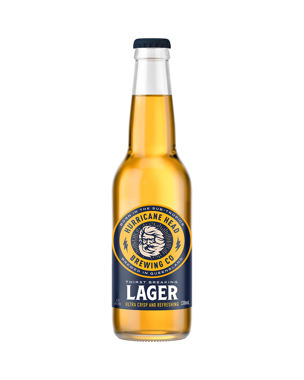 Hurricane Head Brewing Co Lager Bottle Boozy