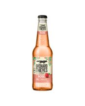  Orchard Thieves Rose Cider<br>Lower Sugar 330ml  330mL Using a blend of red and white flesh apples. This beautifully pink dry style cider is 4.0% ABV and has 35% less sugar and carbs.