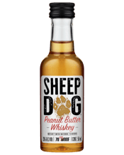  Sheep Dog Peanut Butter<br>Whiskey 50ml  50ML Blending peanut butter with whiskey? We thought the idea sounded a little nutty too. But it’s high time a whiskey was bred to take the party to the next level. Grab a bottle of Sheep Dog Peanut Butter Whiskey, break away from the pack and woof down some good times. Rich peanut butter flavor with whiskey contributing hints of butterscotch, caramel latte, and hazelnut. Even though our Peanut Butter Whiskey is made with real peanut flavoring, through a proprietary process all allergen containing pr