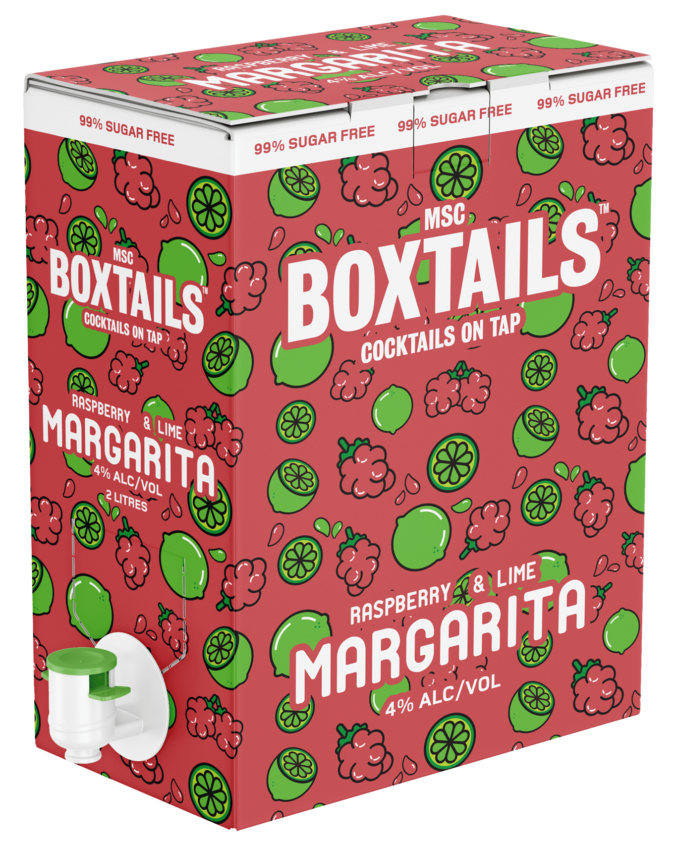 Buy Msc Boxtails Raspberry & Lime Margarita 2l Cask Online (Lowest Price Guarantee) Best Deals