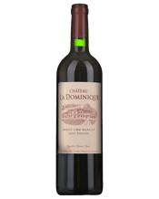  Chateau La Dominique 2018  750mL La Dominique is a Grand Cru Classe growth of Saint-Émillion, leading the way in many fields of modernisation and innovation amongst the chateaux of Bordeaux. Owner Clement Fayat has spent decades on improving everything from vinification facilities, to drainage, to the cellars, to a bright red (and controversially visible from a distance) vat house completed in 2013. Benefitting (similarly to their famous neighbours, Ch. Cheval Blanc) from a proximity to Pomerol, La Dominique produces Merlot-led