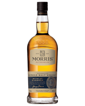  Morris Rutherglen Muscat<br>Barrel Single Malt... 700mL Creamy mouthfeel packed full of rich dark fruits and sweet malt notes, which give way to sweet vanilla and cocoa interspersed with cinnamon spice. The whisky is matured in a combination of French and American oak ex-wine barrels plus finished in rare Morris Muscat barrels, previously used to create multi-award winning Muscat. Colour: Deep rich copper with reddish hues. Nose: Rich with dates, figs and sweetness of dark molasses. Palate: Well balanced and complex. Dried fig, sweet malt, vanilla an