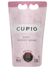 Cupio Pinot Rose Bagnum<br>Pouch 1.5l 1.5L This Riverland wine has a pale salmon pink appearance with lifted aromatics of delicate strawberry and red currant nuances overlaying grapefruit citrus aromas with subtle floral and spice notes. An enticing light bodied wine with subtle berry and redcurrant flavours that finishes with a fresh grapefruit citrus core. The palate has a refreshing juicy acidity with a crunchy tannin structure that finishes clean, crisp and dry.