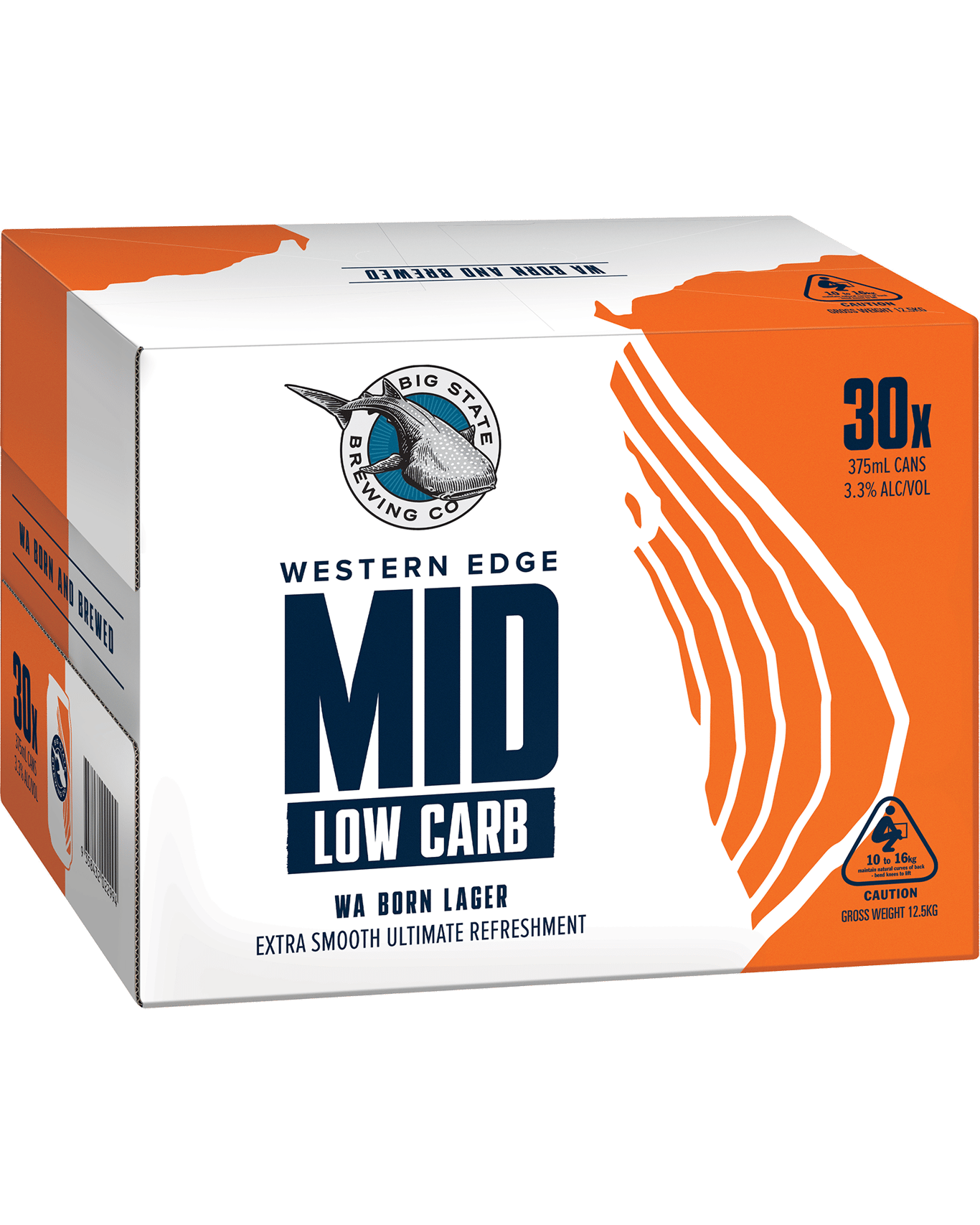 Buy Big State Brewing Co Brew Co Mid Strength Lager Can 375ml Online