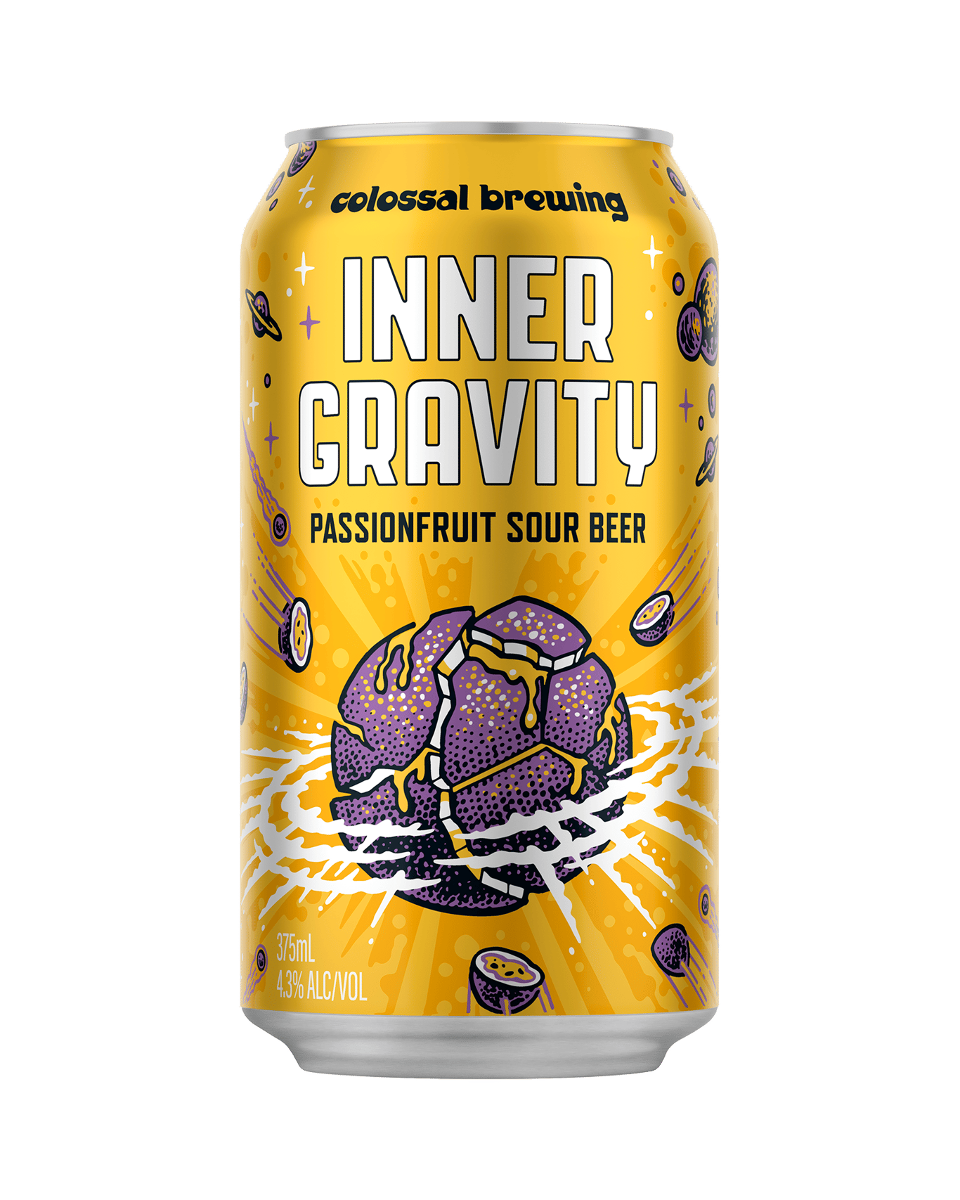 Buy Colossal Brewing Inner Gravity Passionfruit Sour Beer Cans 375ml