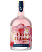  Spirit Of Little Things<br>Strawberry Gin... 500ML Fresh, locally sourced strawberries enliven this invigorating pink gin, with a vibrant bouquet of summer fruit, juniper and rose that captures the vivid ambiance of a classic Australian summer. Enjoy with soda, tonic or in a summer spritz. A limited release, small batch artisan gin that pays homage to Australian summers. Hand distilled with ethically sourced local botanicals and fresh strawberries. Little Things - Big Spirit.