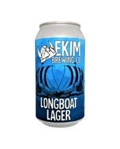 Ekim Brewing Co Longboat<br>Lager Can 375ml 375mL Our Longboat lager features light hop flavours with a crisp, easy drinking finish.