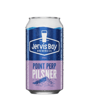 Jervis Bay Brewing Co Point<br>Pert Pilsner Can... 375ML An old-school classic style meets the new world in our twist on a pilsner. Cool fermented with European yeast for a dry, crisp finish but with flavour and aroma imparted through delicate use of New Zealand Motueka hops, this pils has plenty to interest craft beer enthusiasts yet is accessible to all. Just like the famous Jervis Bay climbing mecca it’s named after, this beer is straight up and heaps of fun.