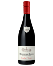  Combe Saint-jean Bourgogne<br>Gamay  750ML Bourgogne Gamay became a new regional appellation from the 2011 vintage. The grapes used are exclusively from the Beaujolais Crus (predominantly granitic soils). The grapes are manually harvested. Light and fruity, Gamay is best enjoyed young. Its aromas are reminiscent of violets and red fruits, cherry kirsch and white pepper spice. Very supple in the mouth, it is a round, well-balanced, with a great freshness. Drink over the next 2 to 3 years.