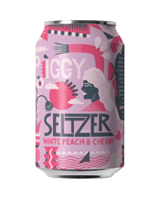 White Peach and Cherry Seltzer Can 355mL