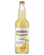  Bickford's Lemon Juice<br>Cordial 750ml  750ML Ideal for mixing or simply a great thirst-quencher, Bickford's Lemon Juice Cordial has stood the test of time, melding the sumptuous citrus taste of ripe lemons with a perfectly balanced sweet finish to satisfy any thirst.