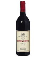 Bowen Estate Shiraz 750mL Bowen Estate Shiraz shared similar firm structure as it's sibling, the Cabernet Sauvignon. It's lifted aromas of ripe black fruits, warming spices and hint of earthy background makes it a welcoming drink with hearty food.