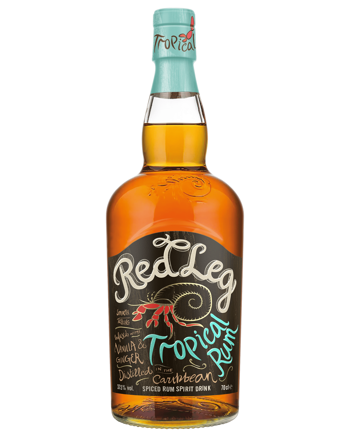 Try the Red Leg Tropical Spiced Rum with lemonade and fresh lime