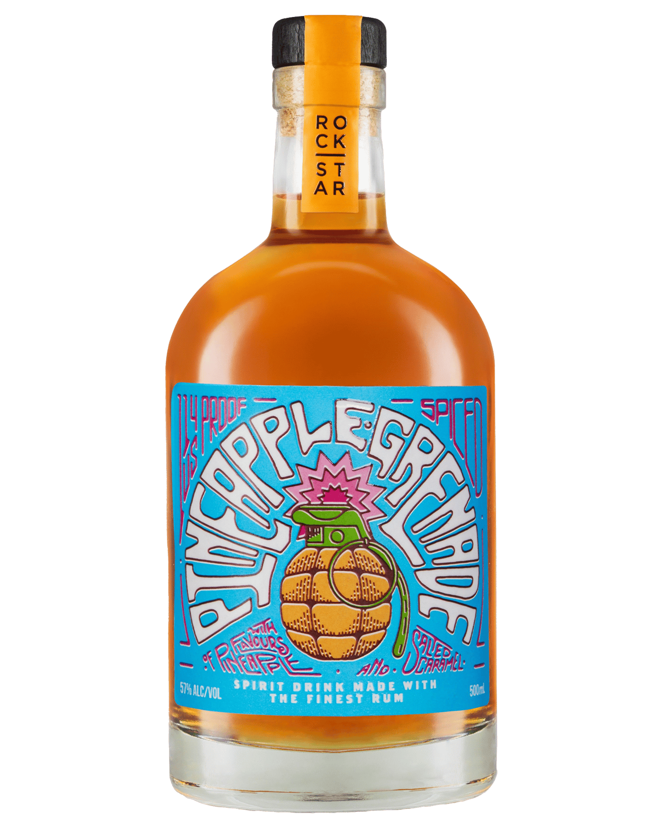 Buy Rockstar Spirits Pineapple Grenade Navy Strength Spiced Rum 500ml