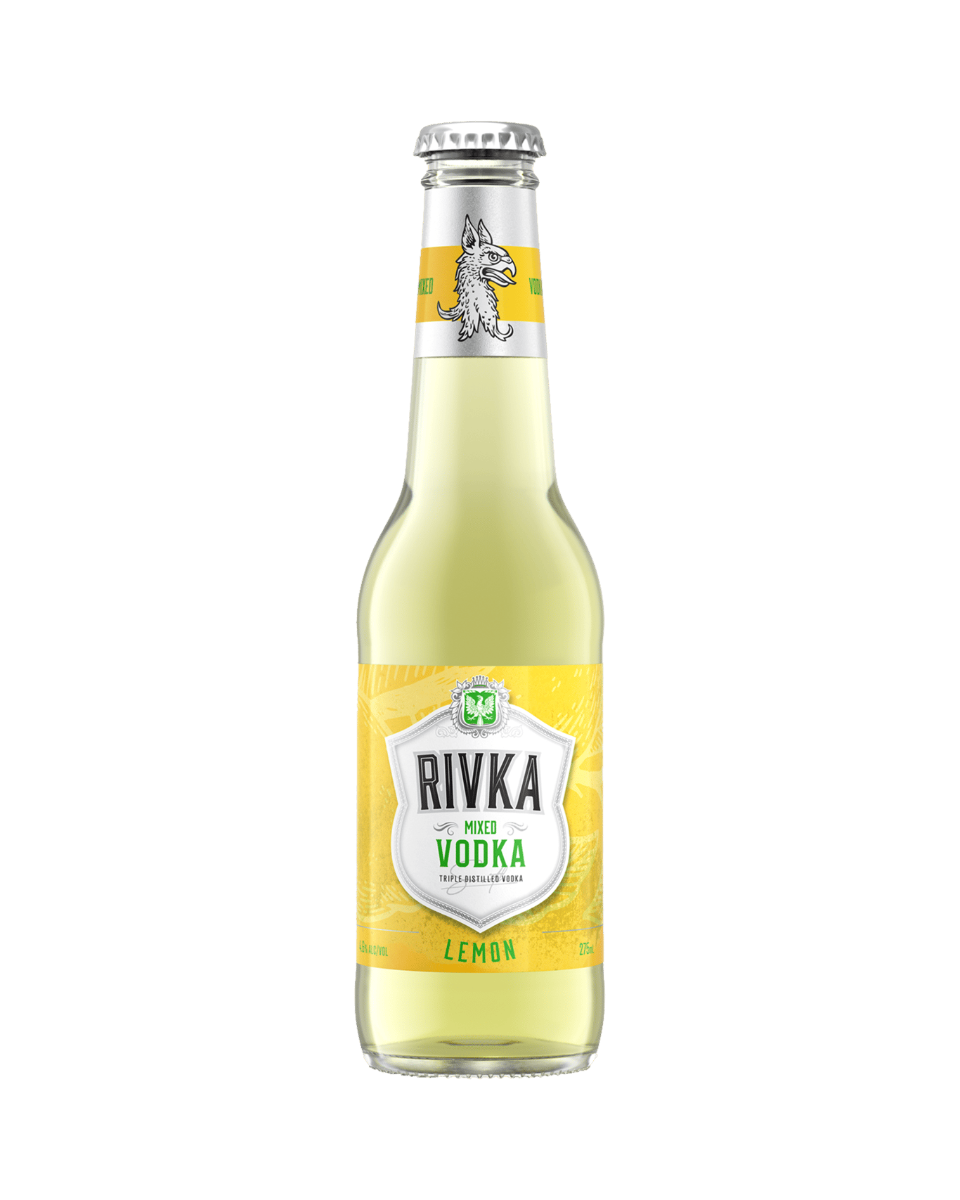 Buy Rivka Vodka Lemon Bottle 275ml Online (Lowest Price Guarantee) Best Deals + Sameday