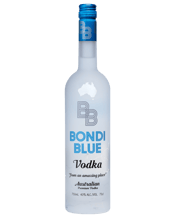  Bondi Blue Vodka Bondi Blue<br>Australian Vodka... 750mL Drinking Bondi Blue Vodka will express what we believe to be the Australian way of life, that way of life being that we love to have fun, we love to create amazing memories and we love to share it with our mates. Bondi Blue Vodka is&nbsp;delicately&nbsp;and precisely&nbsp;distilled&nbsp;5 times&nbsp;using only the finest Australian wheat grains sourced from local wheat farms&nbsp;around Australia. To ensure Bondi Blue is the smoothest tasting Vodka you can find, we carefully run our blended spirit through a series of&nbsp;charcoa