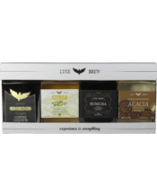  Luxe Brew Premium Liqueur<br>Gift Pack  4 x 110mL This Luxe Brew Premium Liqueur Gift Pack contains 4 x 110mL samples of our most popular and unique liqueurs. Premium Liqueur Gift Pack Contents:&nbsp; Sacred Grounds Cold Brew Coffee Liqueur - 110mL. We have created an authentic, world-class coffee liqueur. Bursting with the full flavour of freshly roasted Arabica coffee beans, extracted through a unique 48 hour cold brewing process. Enjoy over ice, in cocktails or in your favourite creations. Citrea Lemon Liqueur - 110mL. Our "CITREA" lemon liqueur