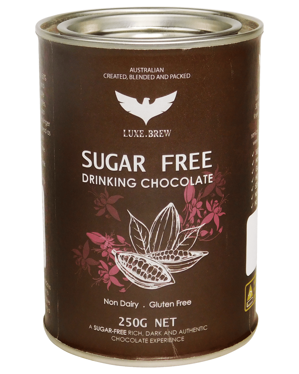 Luxe Brew Sugar Free Drinking Chocolate 250g Unbeatable Prices